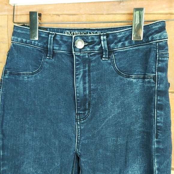 📣2/40$📣 AMERICAN EAGLE Sky High jeggins size 4 - Picture 2 of 8